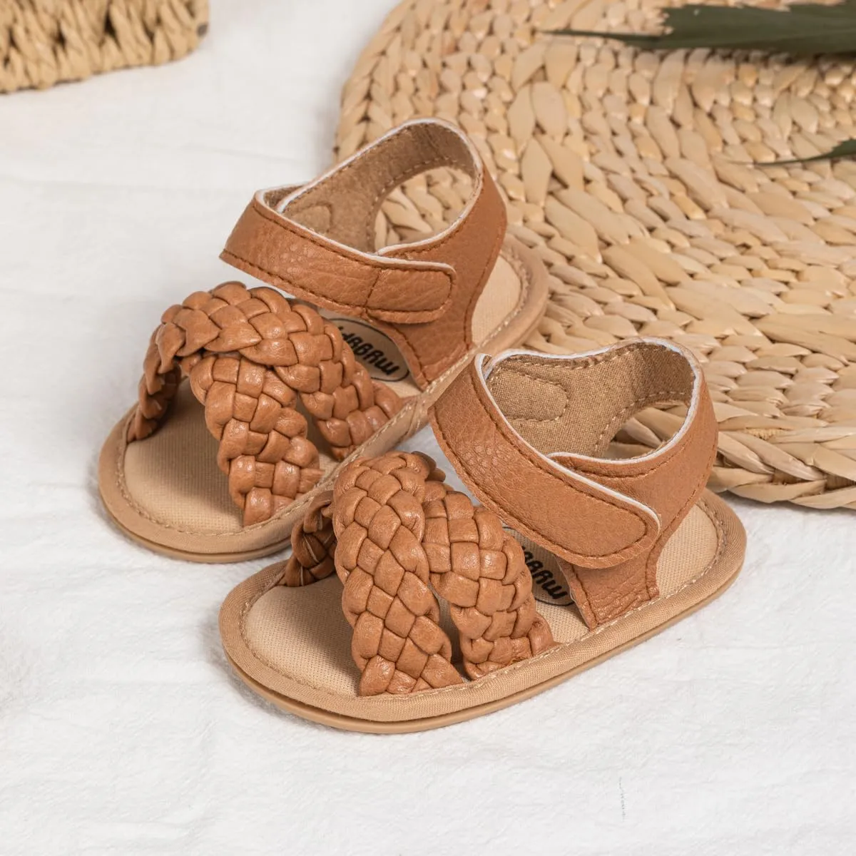 Babelvit Infant Baby Girl Boy Sandals Comfort Premium Summer Outdoor Casual Beach Shoes with Flower Bowknot Anti Slip Rubber Sole Newborn Toddler Prewalker First Walking Shoes