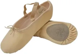 Ballet Shoes for Women, Men & Children, Durable Cotton Canvas, Adjustable Width, Split Sole, 6 Skin Tone Shades