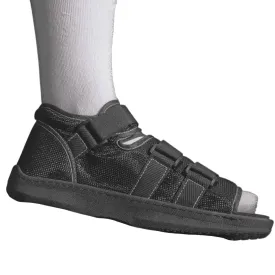Brace On Post Op Shoe - Orthopedic Shoes for Women & Men, Walking Boot, Ankle Support for Men & Women, Plantar Fasciitis Brace, Medical Boot for Injury (Mens Shoe Size Up to Size 8, Black)
