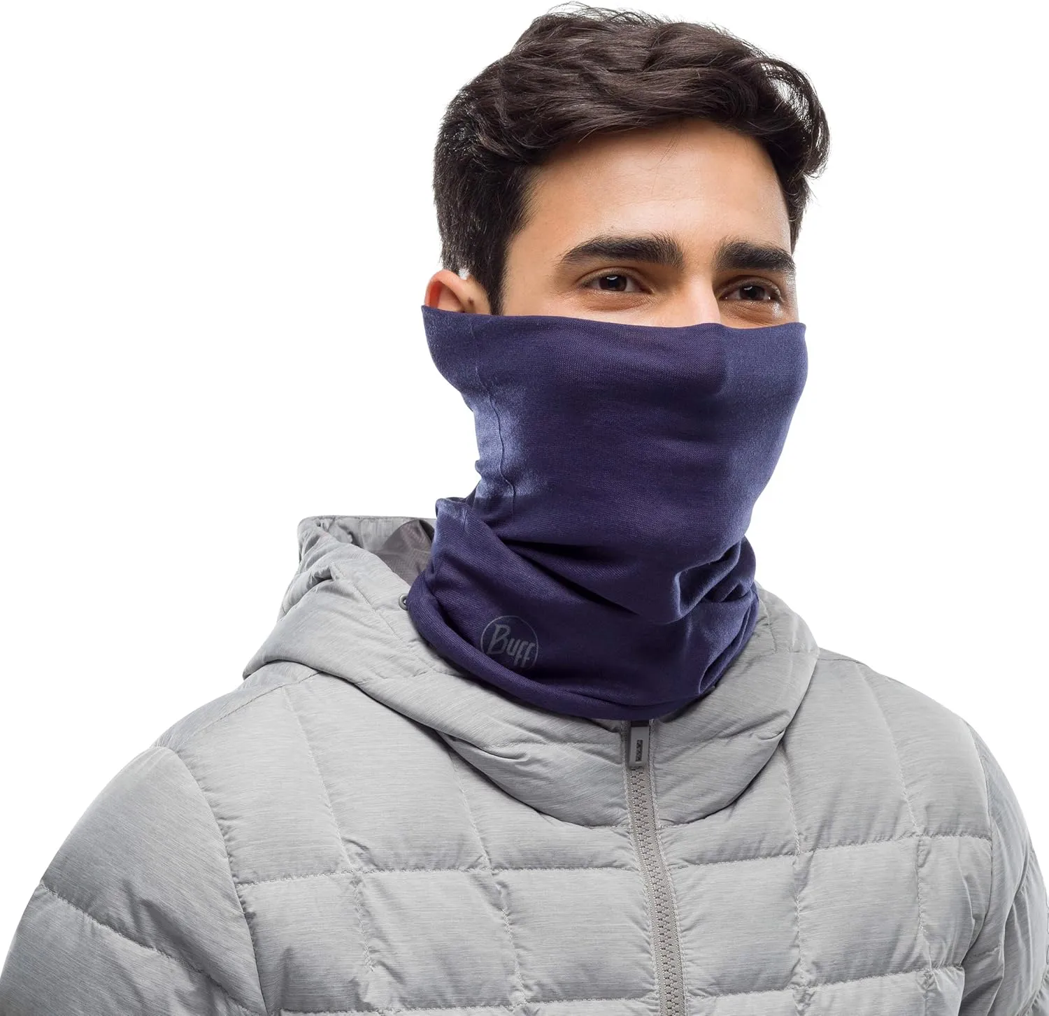 BUFF Original EcoStretch Neck Gaiter, UPF 50 Sun Protection, Breathable, Versatile, Quick Dry, Solid Colors, Adult Size