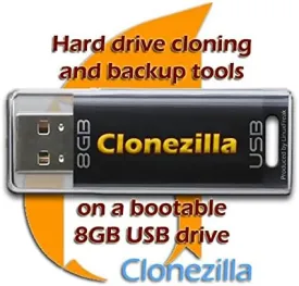 CloneZilla on 8GB USB Drive - System Backup and Cloning Solution