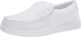 DC Men's Villain 2 Casual Slip On Skate Shoe Slipper, White, 12