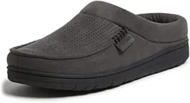 Dearfoams Mens Indoor/Outdoor Breathable Memory Foam Brendan Clog House Shoe Slipper with Wide Widths