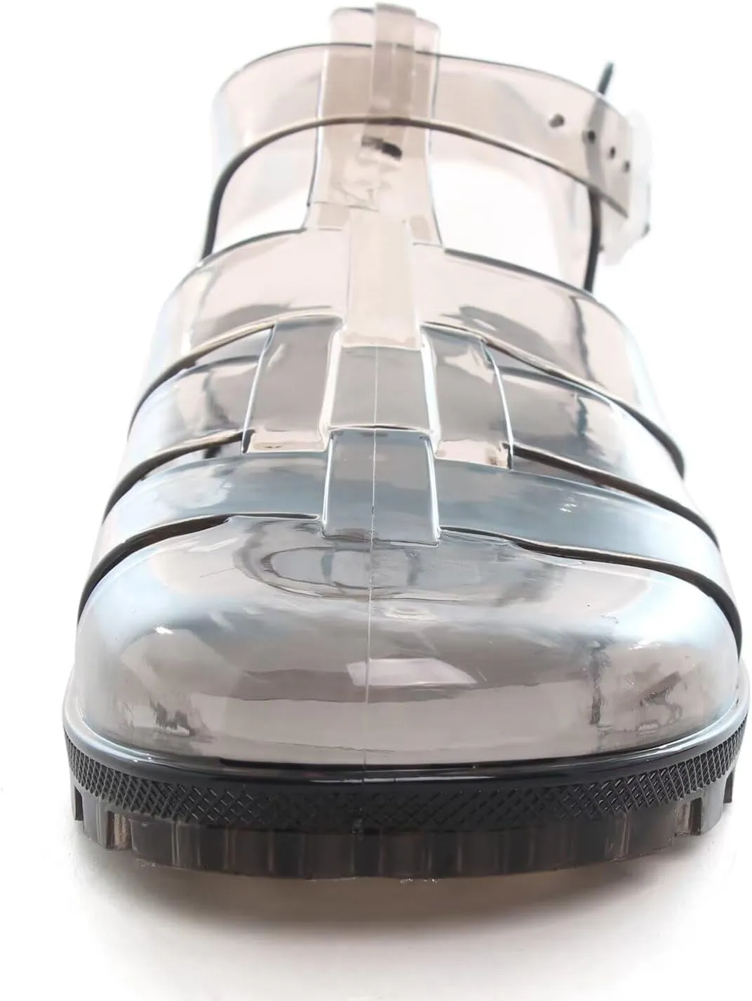 Hee grand Crystal Jelly Heel Sandals For Women Summer Beach Jelly Shoes