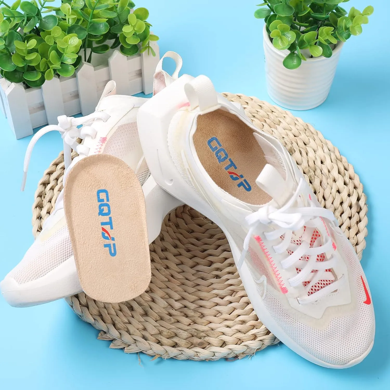 Heel Lift Inserts, Shock Absorption and Cushioning Height Increase Insoles for Achilles Tendonitis Relief, Heel Spurs, Heel Pain and Plantar Fasciitis