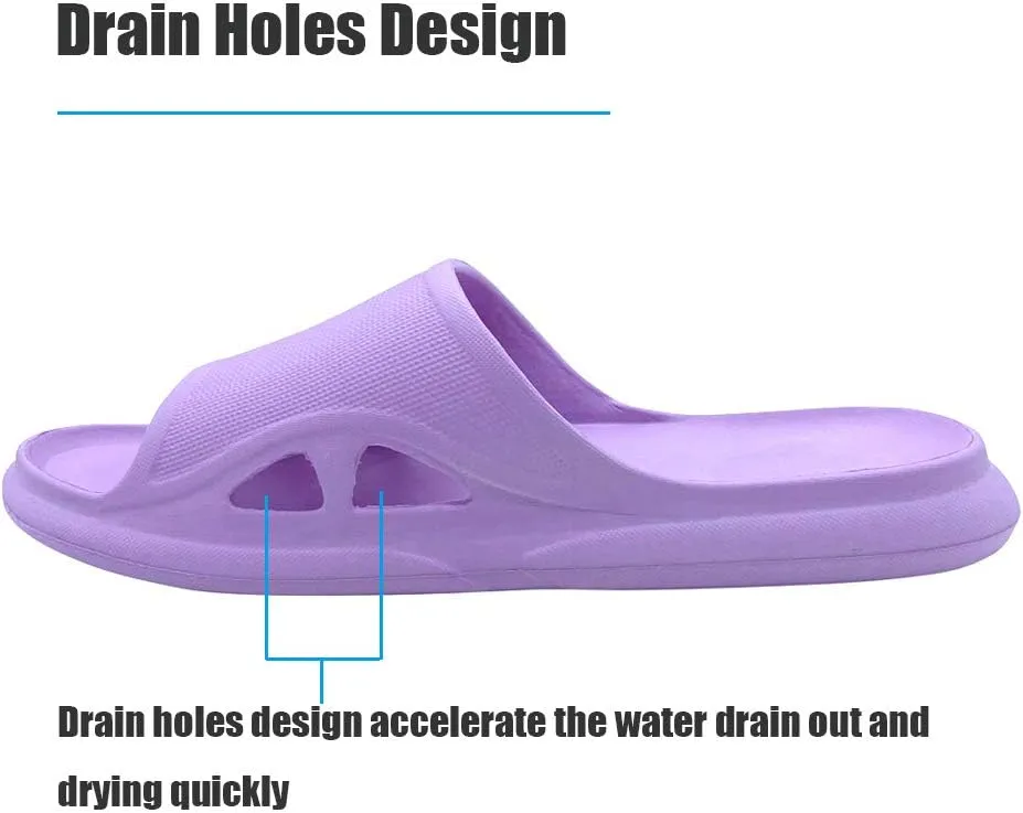 LM Women Shower Slippers Bathroom Slippers Sandals House Slippers Non Slip Shoes Dorm Shoes