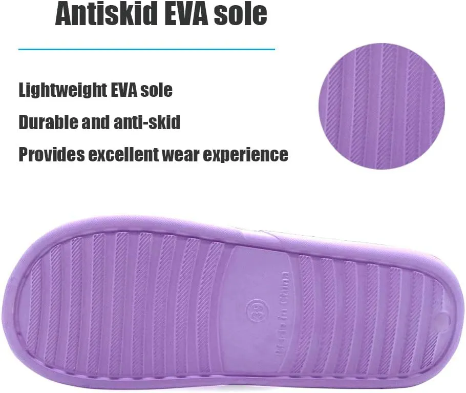 LM Women Shower Slippers Bathroom Slippers Sandals House Slippers Non Slip Shoes Dorm Shoes