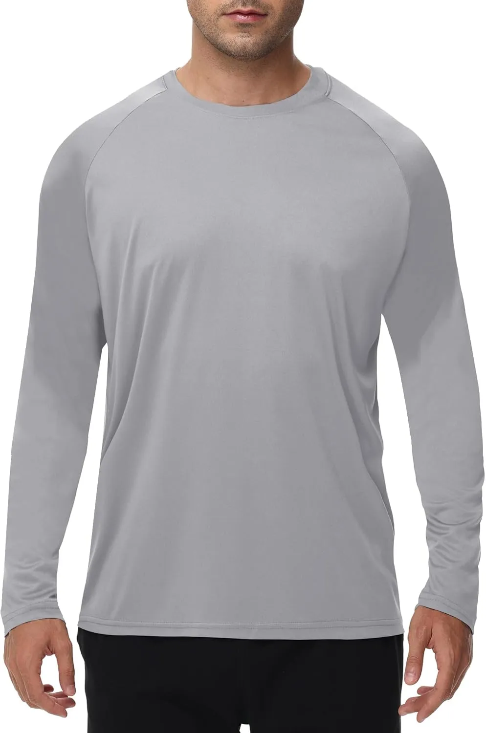Long Sleeve Shirts for Men - Quick Dry Moisture Wicking UV UPF Sun Protection T-Shirts for Fishing Workout Swim