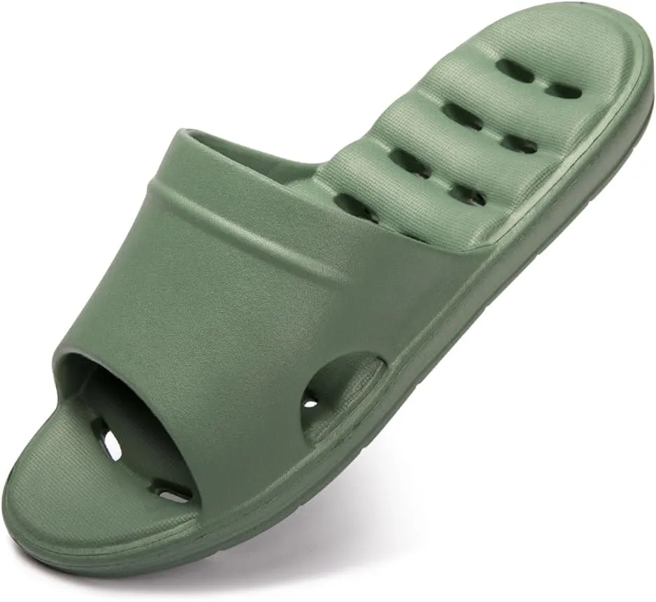 Luffymomo Womens Shower Sandals Slippers Non-Slip Bathroom Slippers with Drainage Holes