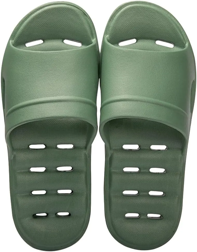 Luffymomo Womens Shower Sandals Slippers Non-Slip Bathroom Slippers with Drainage Holes