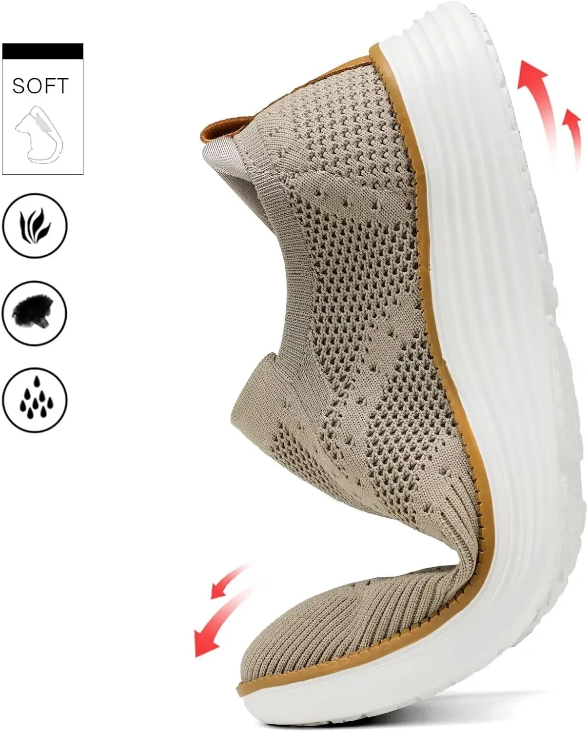 Mens Casual Business Oxfords Shoes Dress Walking Work Sneakers Lightweight Fashion Mesh Comfortable Soft Sole