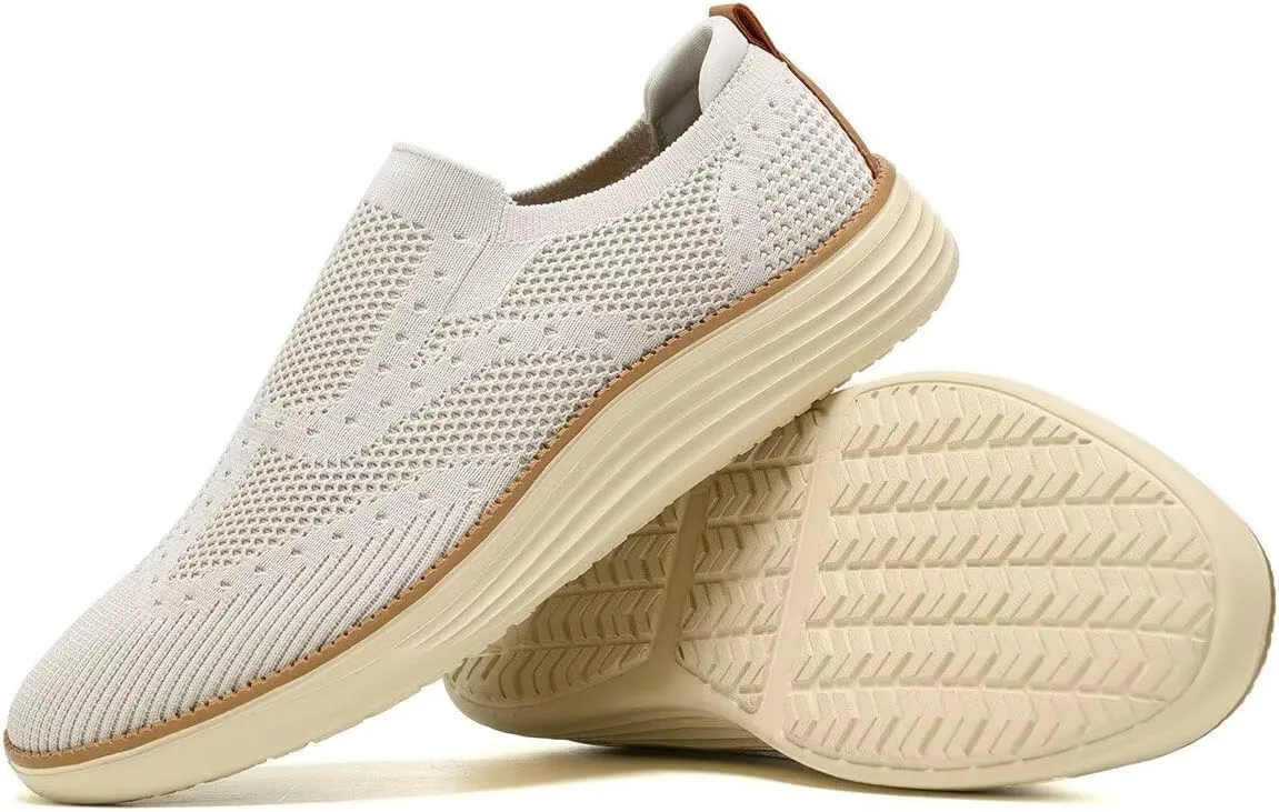 Mens Casual Business Oxfords Shoes Dress Walking Work Sneakers Lightweight Fashion Mesh Comfortable Soft Sole