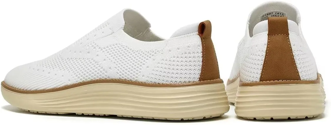 Mens Casual Business Oxfords Shoes Dress Walking Work Sneakers Lightweight Fashion Mesh Comfortable Soft Sole