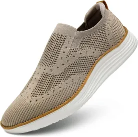 Mens Casual Business Oxfords Shoes Dress Walking Work Sneakers Lightweight Fashion Mesh Comfortable Soft Sole
