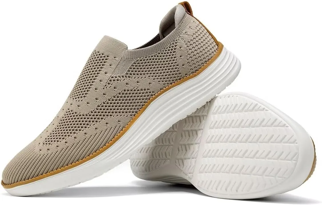 Mens Casual Business Oxfords Shoes Dress Walking Work Sneakers Lightweight Fashion Mesh Comfortable Soft Sole