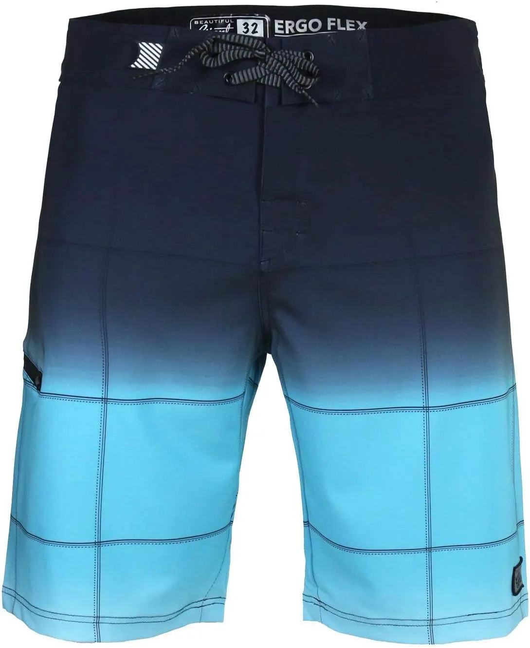 Men's Swim Trunks 22?? Quick Dry Board Shorts with Key Keeper, No Mesh Lining - Perfect for Surfing & Swimming