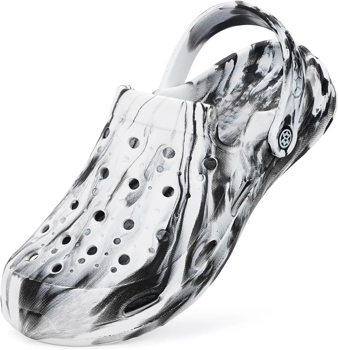 Mens Womens Garden Clogs Shoes with Arch Support Unisex Gardening Slip on Sandals Beach Slippers Shoes Tie-Dye Clog