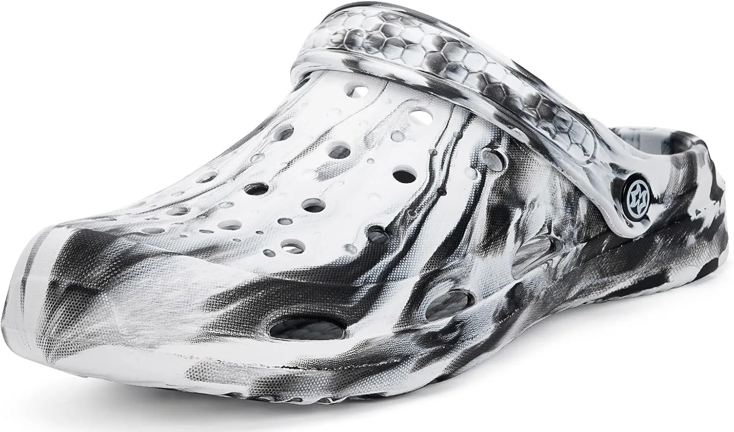 Mens Womens Garden Clogs Shoes with Arch Support Unisex Gardening Slip on Sandals Beach Slippers Shoes Tie-Dye Clog