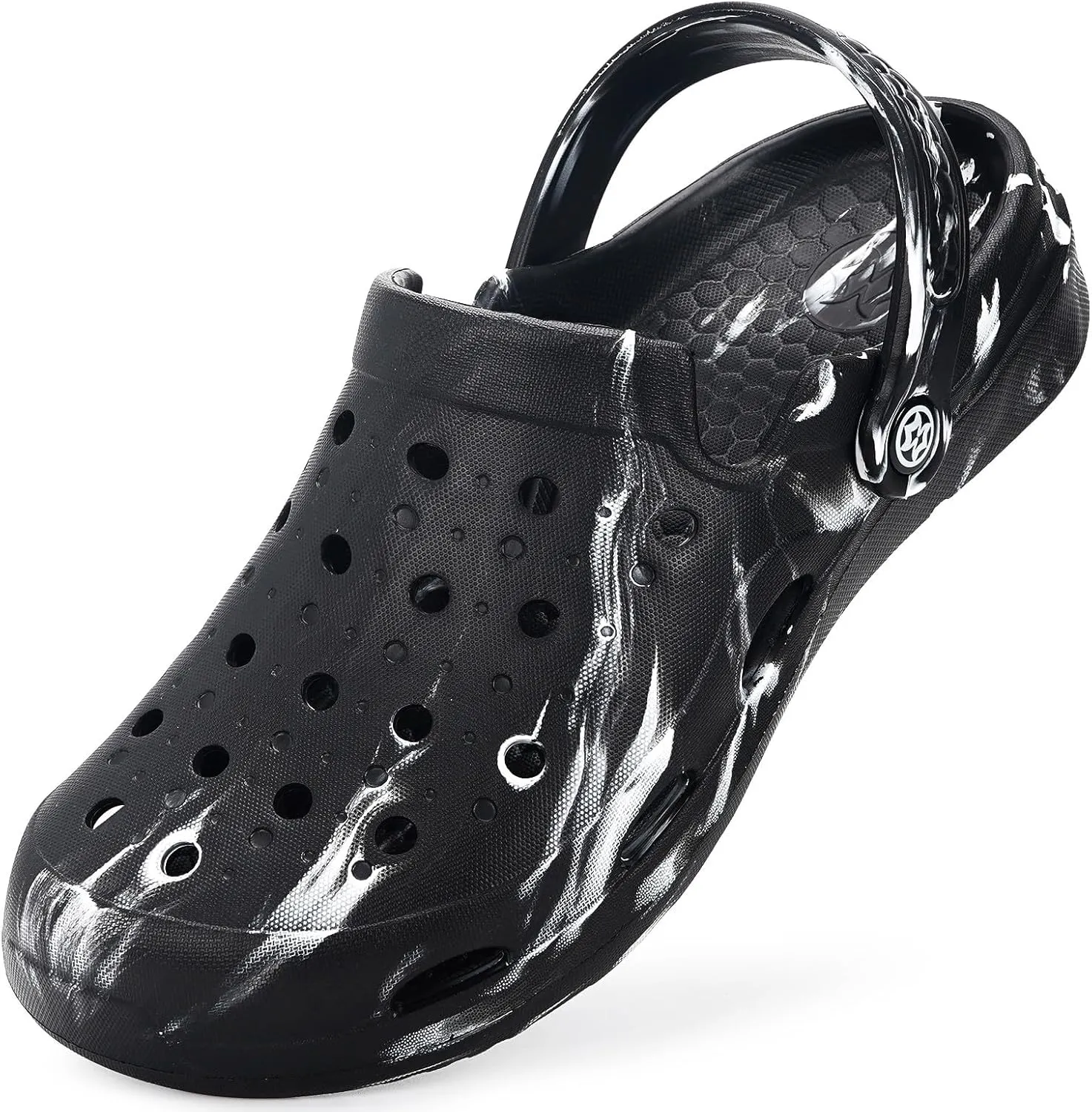 Mens Womens Garden Clogs Shoes with Arch Support Unisex Gardening Slip on Sandals Beach Slippers Shoes Tie-Dye Clog