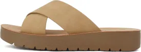 Soda LUCY ~ Women Open Toe Flatform Platform Crisscross Band Upper Fashion Slide Sandals