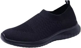 TIOSEBON Women's Athletic Walking Shoes Slip On Casual Mesh-Comfortable Tennis Workout Sneakers
