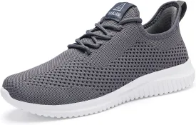 VAMJAM Men's Running Shoes Ultra Lightweight Breathable Walking Shoes Non Slip Athletic Fashion Sneakers Mesh Workout Casual Sports Shoes