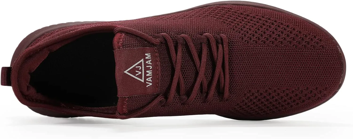 VAMJAM Men's Running Shoes Ultra Lightweight Breathable Walking Shoes Non Slip Athletic Fashion Sneakers Mesh Workout Casual Sports Shoes
