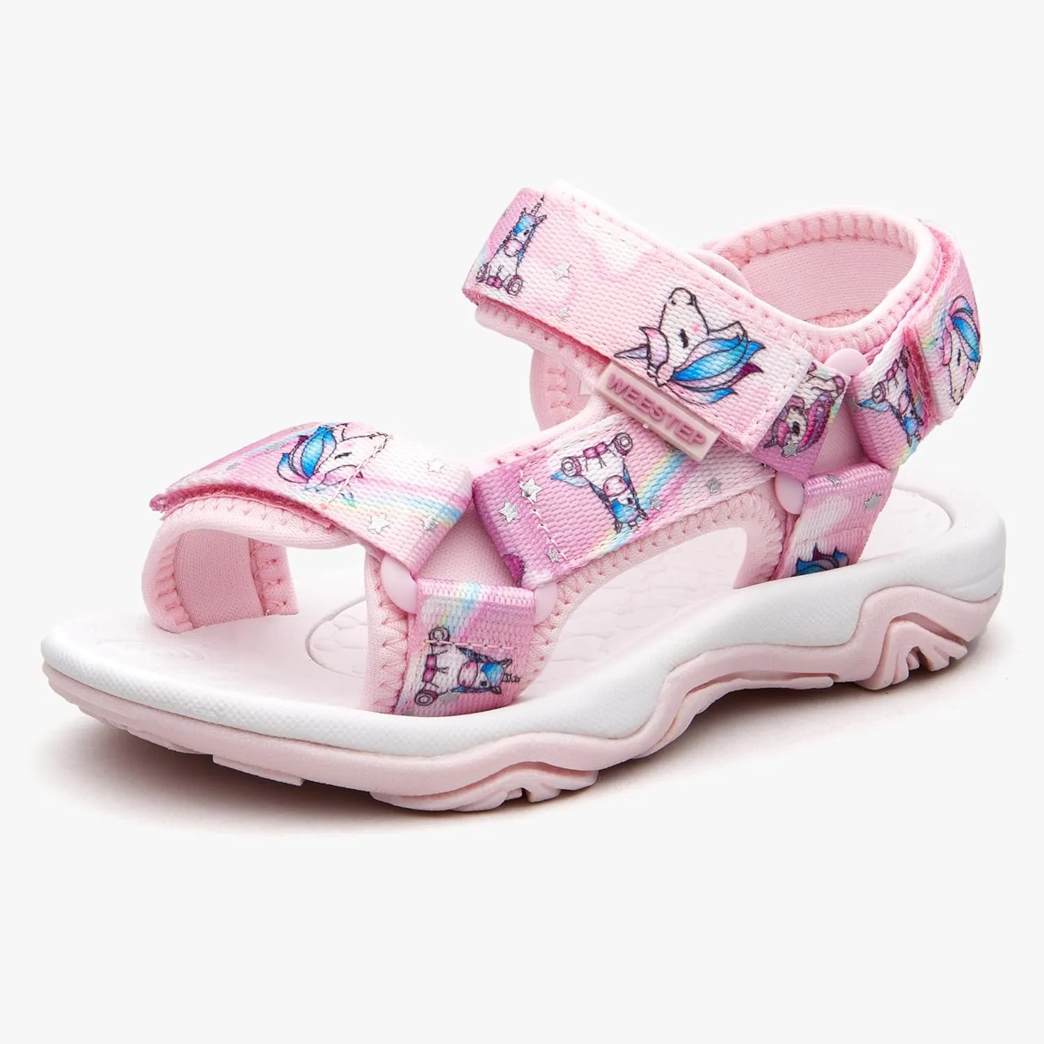 Weestep Girls Boys Comfort Sandals Adjustable Straps for Toddlers Little Kid