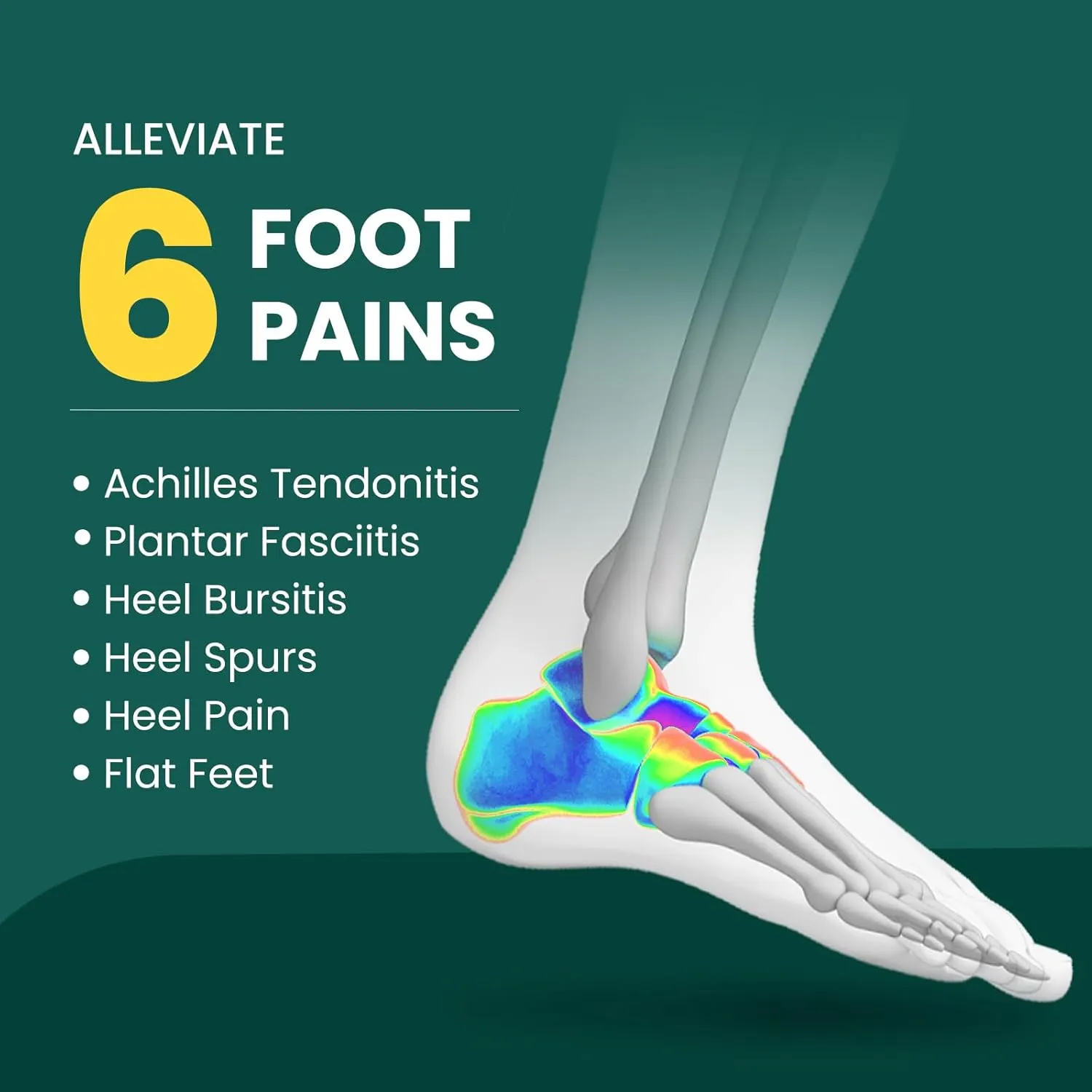 Welnove Shoe Inserts Gel Heel Cushion Cup for Achilles Tendonitis, Plantar Fasciitis, Heel Pain, Heel Spur, 0.6" 1" Heel Lift Support for Women 7-10 & Men 5-7(2 Pairs)