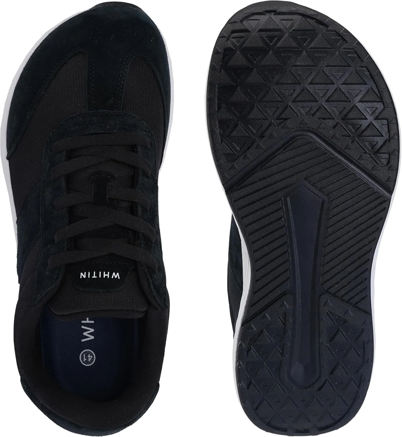 WHITIN Men's Zero Drop Running Shoes with Wide Toe Box | Retro-Inspired