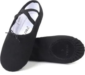Women's Ballet Shoes Canvas Dance Slippers Yoga Practice Shoes for Girls/Adults