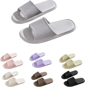 Womens Summer Slippers,Shower Slippers Bathroom Non-Slip Sole Home Comfy Thick Men's women's Slippers
